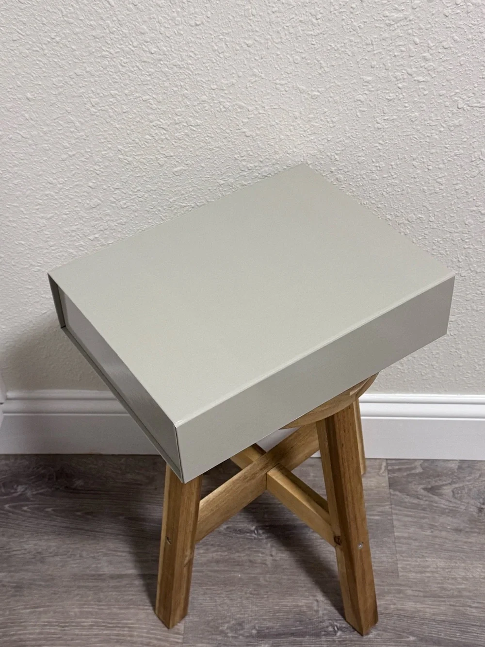 HAY Denmark Minimalist Grey Box Medium Magnetic Storage Organizer EUC
